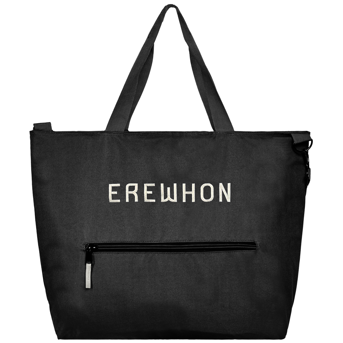 Erewhon Black Embroidered Insulated Bag 