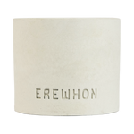 Erewhon Basil Green Leaves Scented Cement Candle in Handmade Vessel