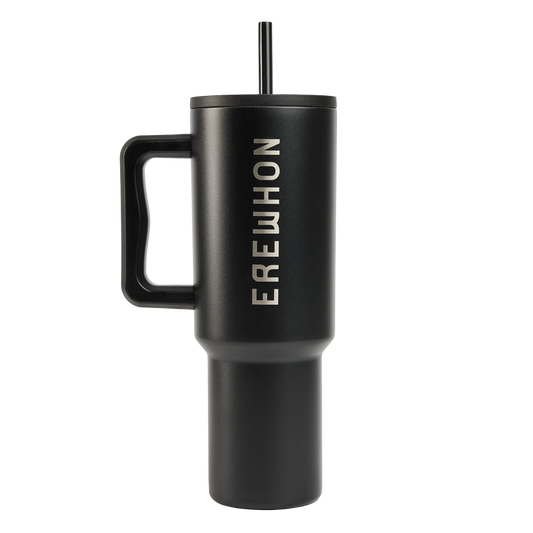 Erewhon Midnight Black 40oz Stainless Steel Tumbler with Straw Lid