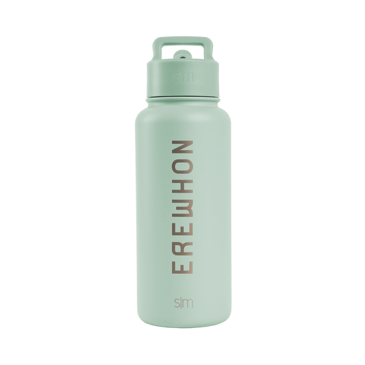 Erewhon 32 oz Water Bottle, Retro Mint