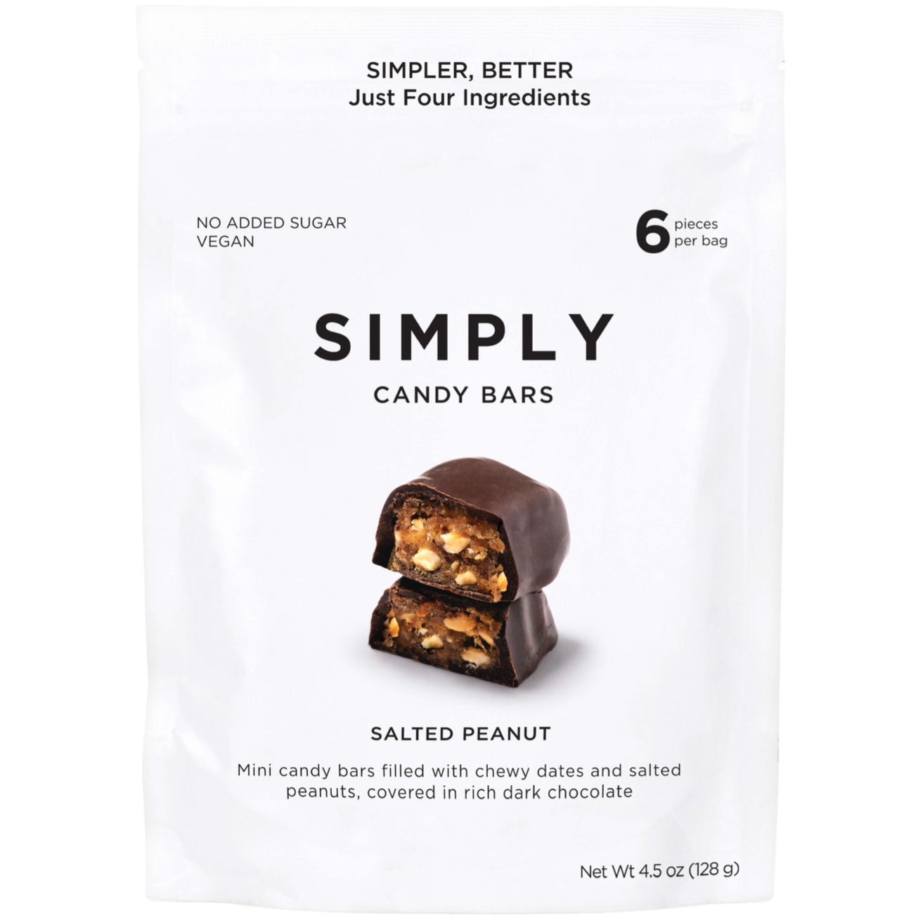 Simply Gum Candy Bars Salted Peanut | 4.5 oz-Erewhon